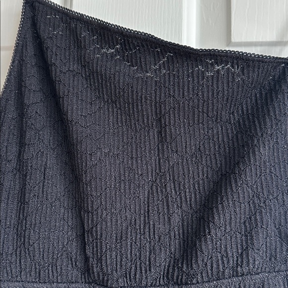 ZARA NWT Black One Shoulder Ribbed Knit Bodycon Romper Size S - Picture 7 of 11